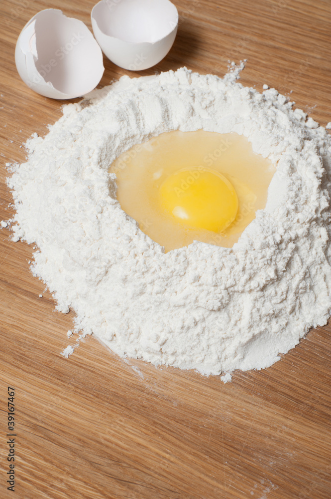 Flour with yolk