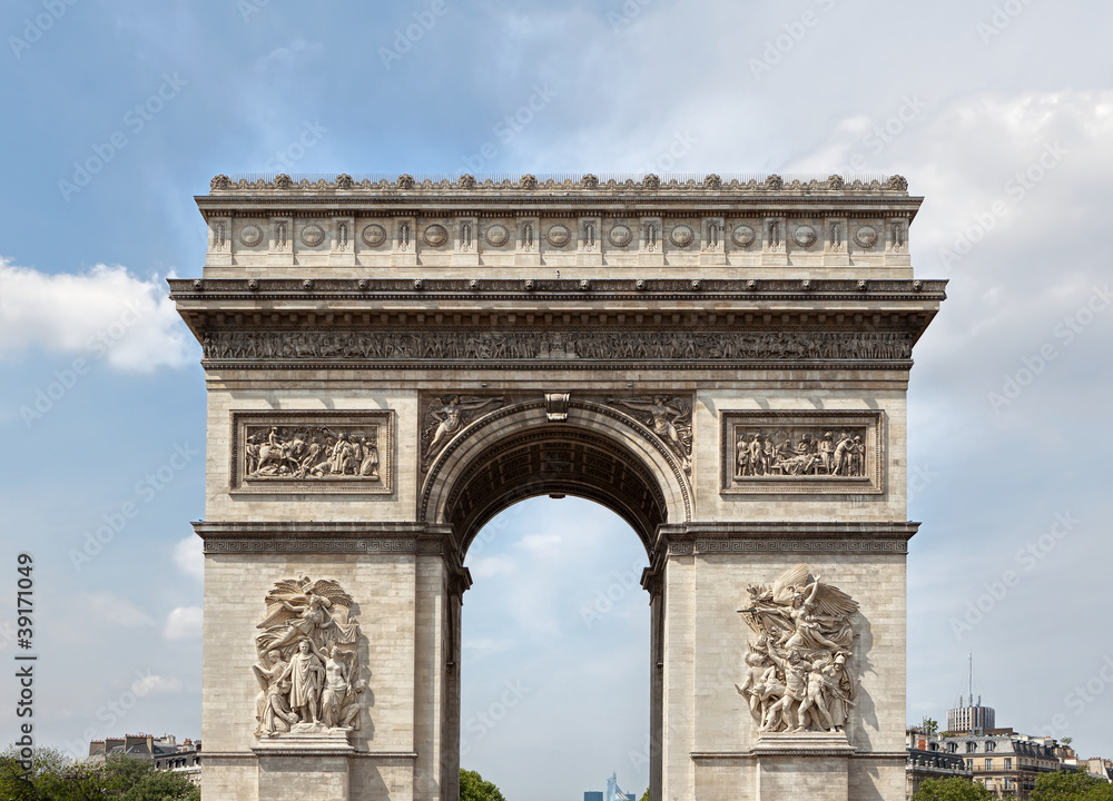 Fototapeta premium The Arc de Triomphe in Paris