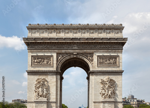 The Arc de Triomphe in Paris