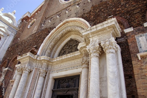 A detail of the San Giovanni in Venice in Italy