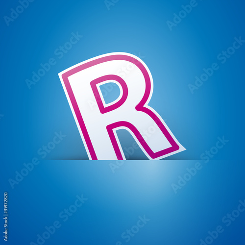 Logo slot with letter R # Vector