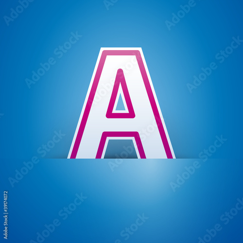 Logo slot with letter A # Vector