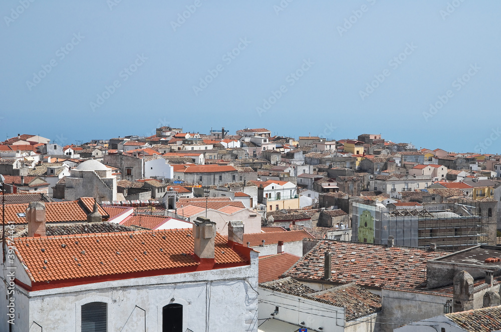 Naklejka premium Panoramic view of Monte Sant'Angelo. Puglia. Italy.
