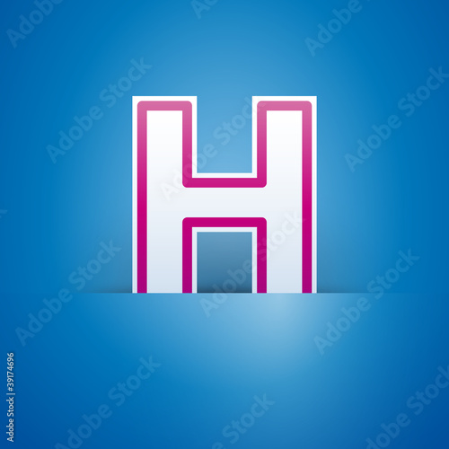 Logo slot with letter H # Vector