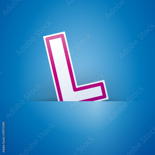 Logo slot with letter L # Vector