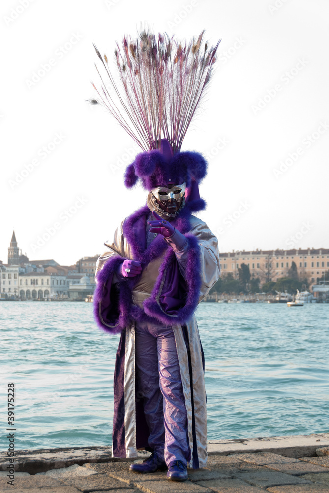 Carnaval de Venise masque violet