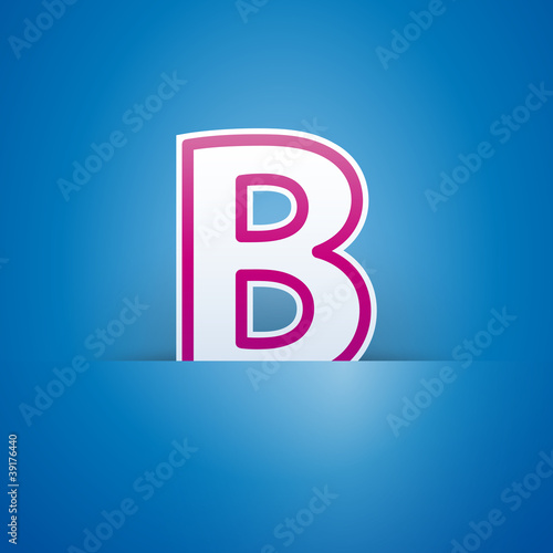 Logo slot with letter B # Vector