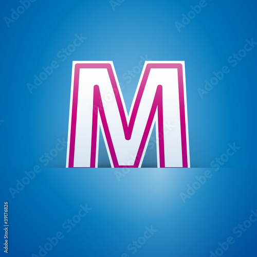 Logo slot with letter M # Vector