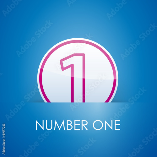 Logo slot with number one # Vector