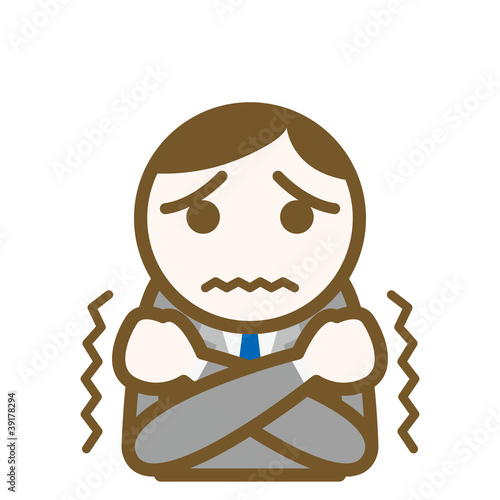 アイコン ビジネスマン A211 寒い