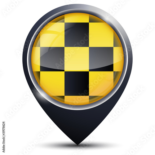 Symbole glossy vectoriel prévention avalanches