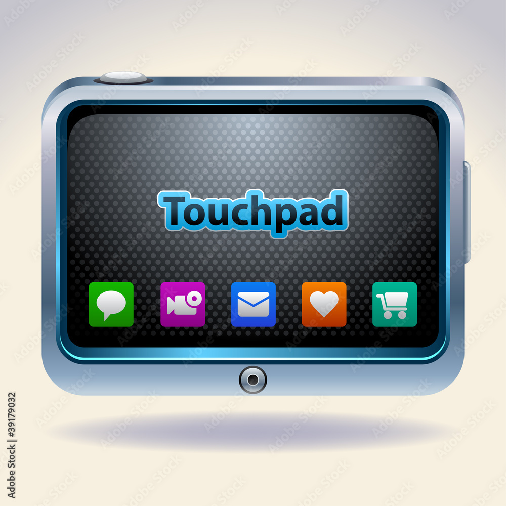 Fototapeta premium Tablet computer & mobile phone, vector.