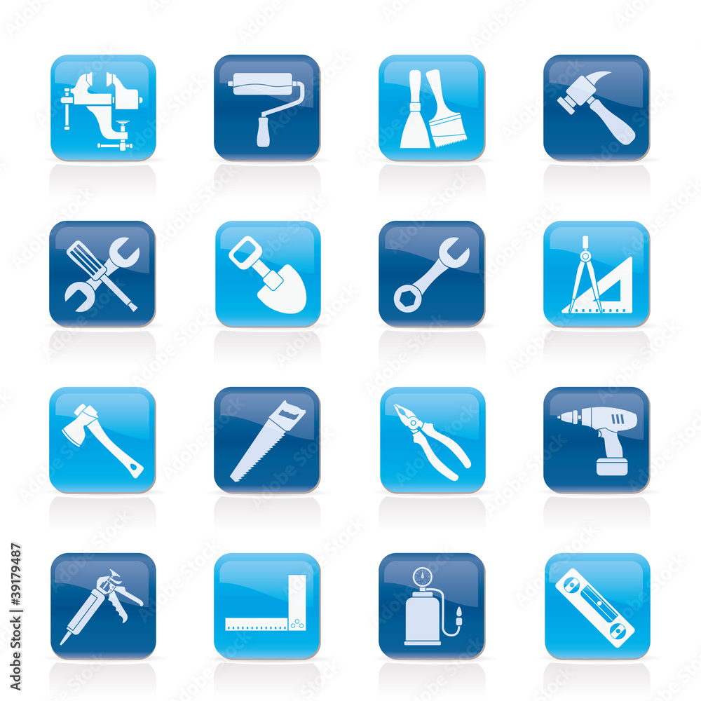 Building and Construction work tool icons Building and Construction work tool icons