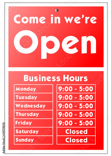 Come in we´re Open