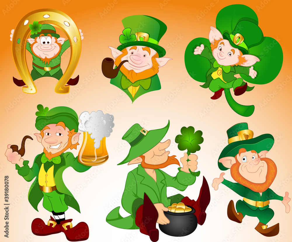 Patrick's Day Leprechaun Illustrations Patrick's Day Leprechaun Illustrations