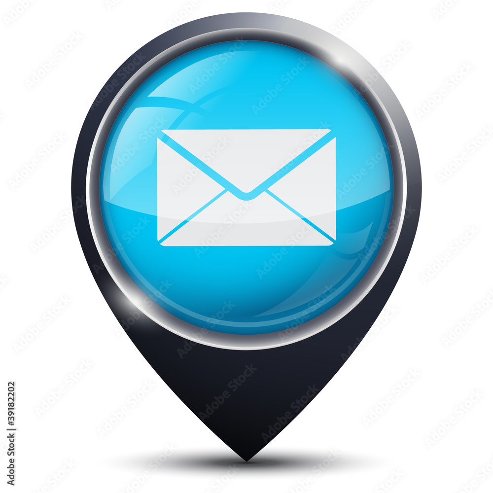 Symbole glossy vectoriel mail / message Symbole glossy vectoriel mail / message