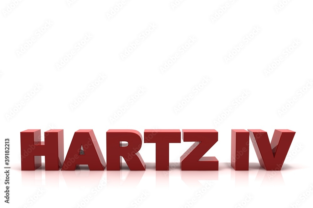 Fototapeta premium Schriftzug HARTZ IV