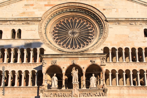 Cremona, il duomo, facciata