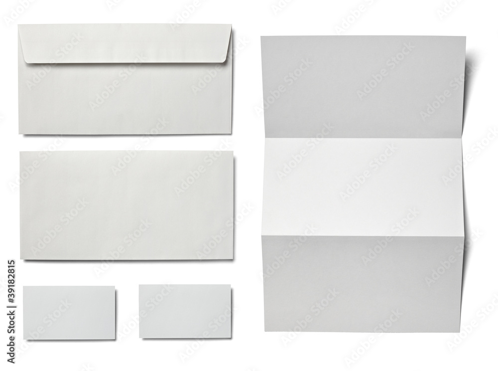leaflet letter business card white blank paper template leaflet letter business card white blank paper template