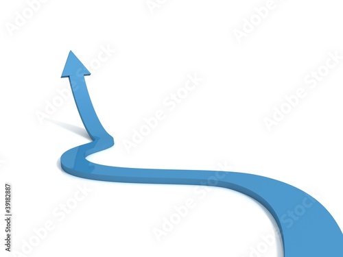 blue arrow success growing ...