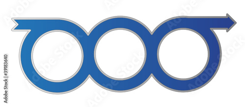 Three Circle Arrow Chain