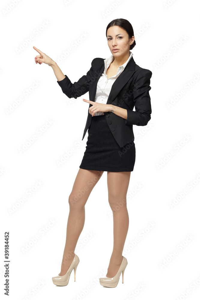 Full length of business woman showing copy space Full length of business woman showing copy space