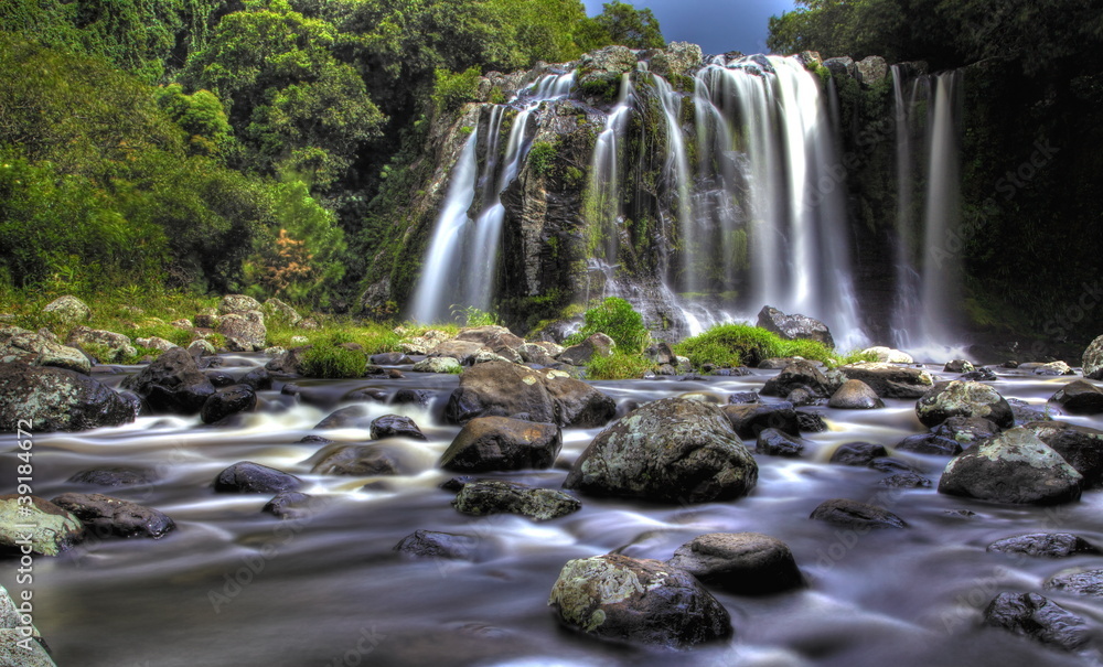 Obraz premium Cascade rivière Sainte-Suzanne, La Réunion.