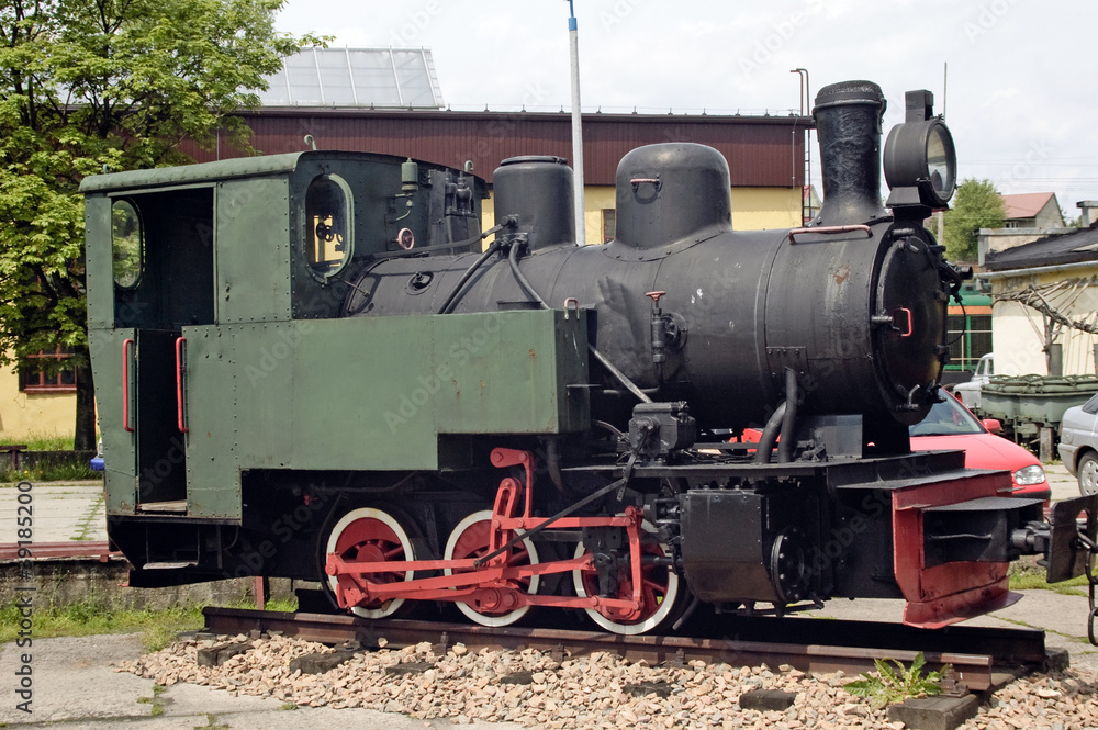 Old locomotive in museum