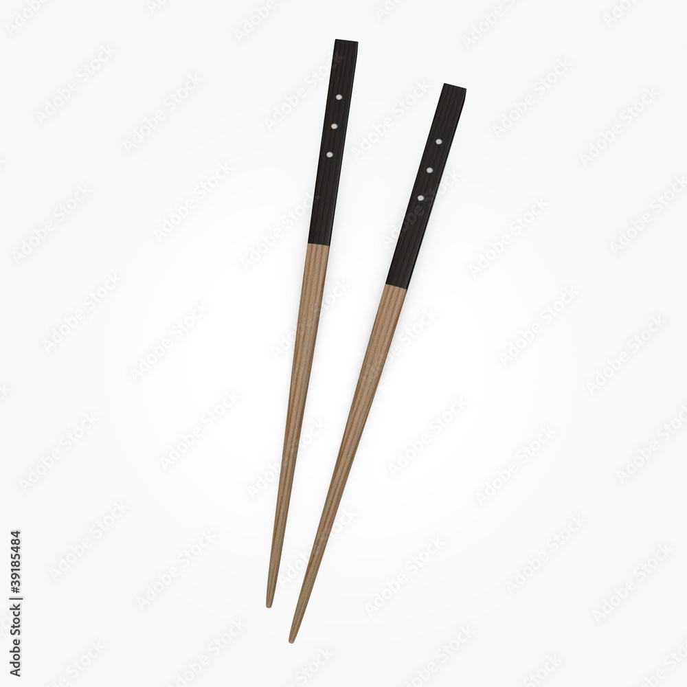 3d render of chopsticks (for food) 3d render of chopsticks (for food)