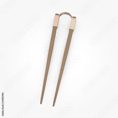 3d render of chopsticks (for food)