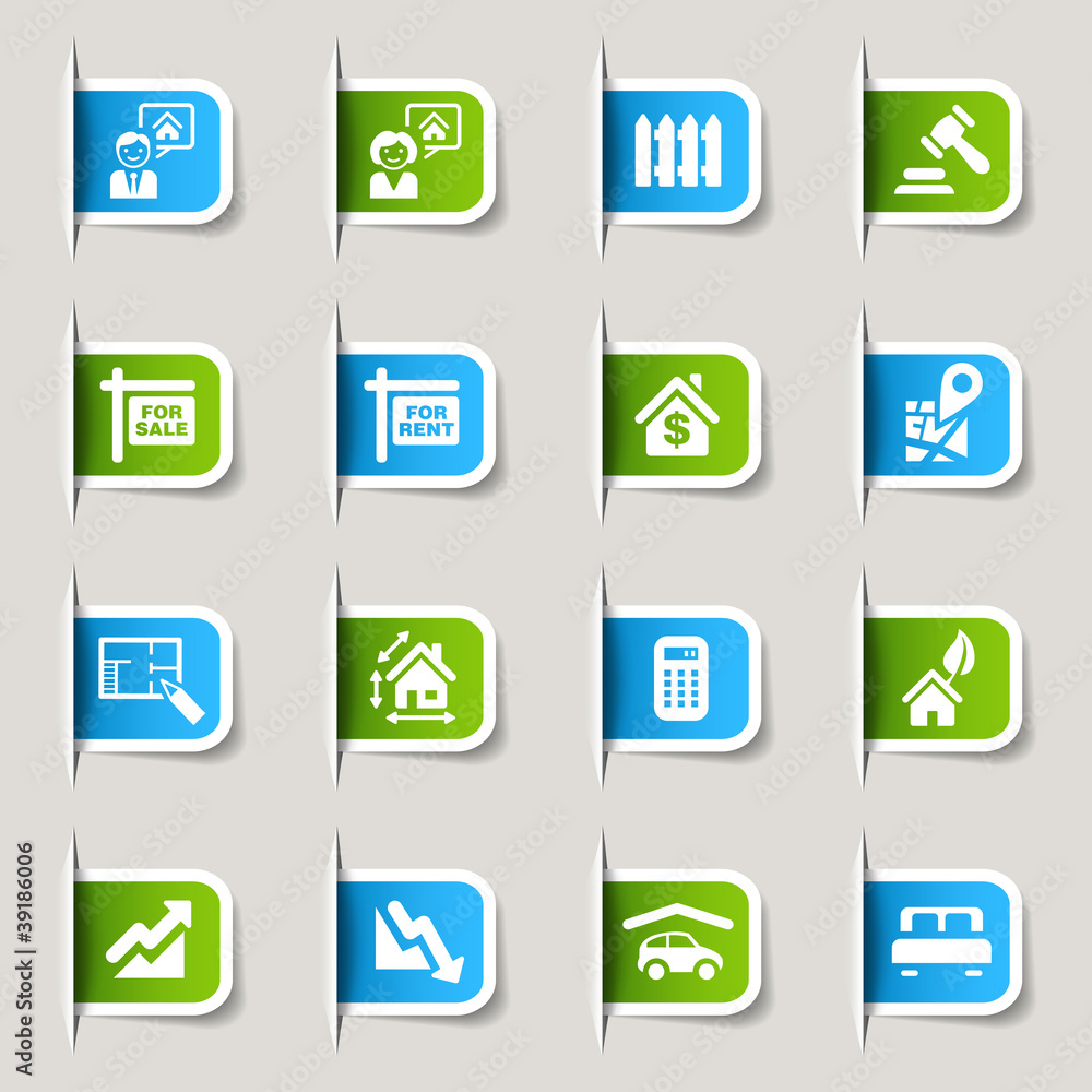 Label - Real estate icons Label - Real estate icons