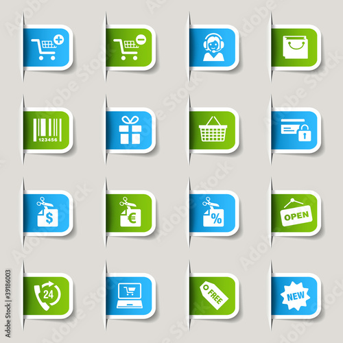 Label - Shopping icons