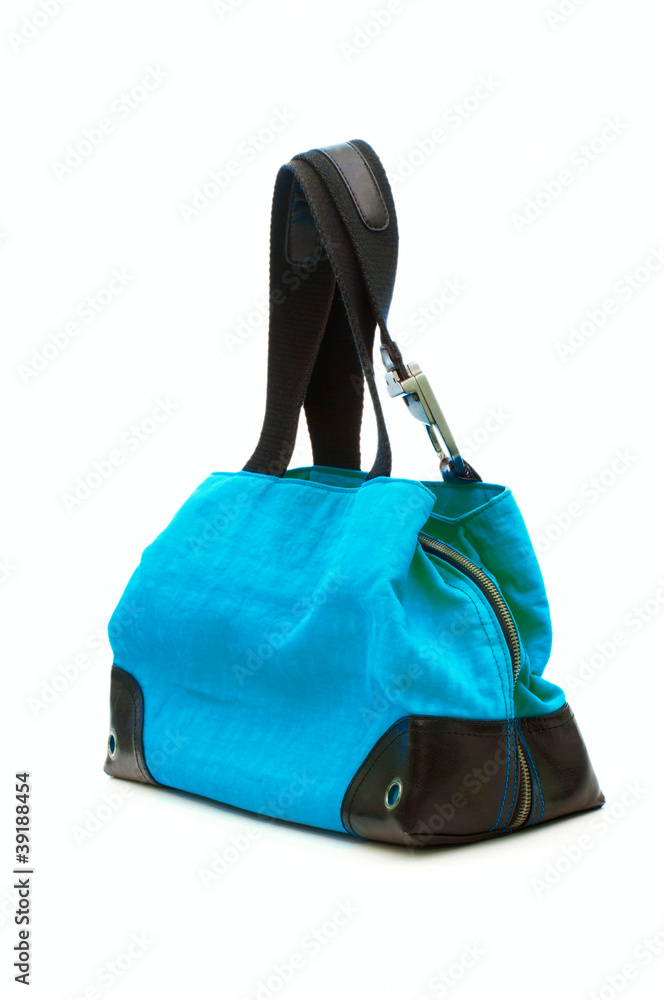 Fototapeta premium Woman accessory - stylish bag on white