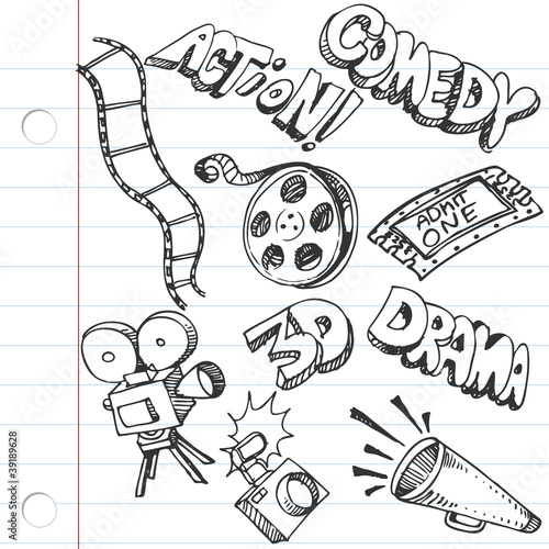 Notebook Paper Entertainment Doodles