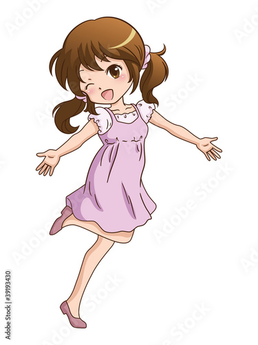 女の子/走る