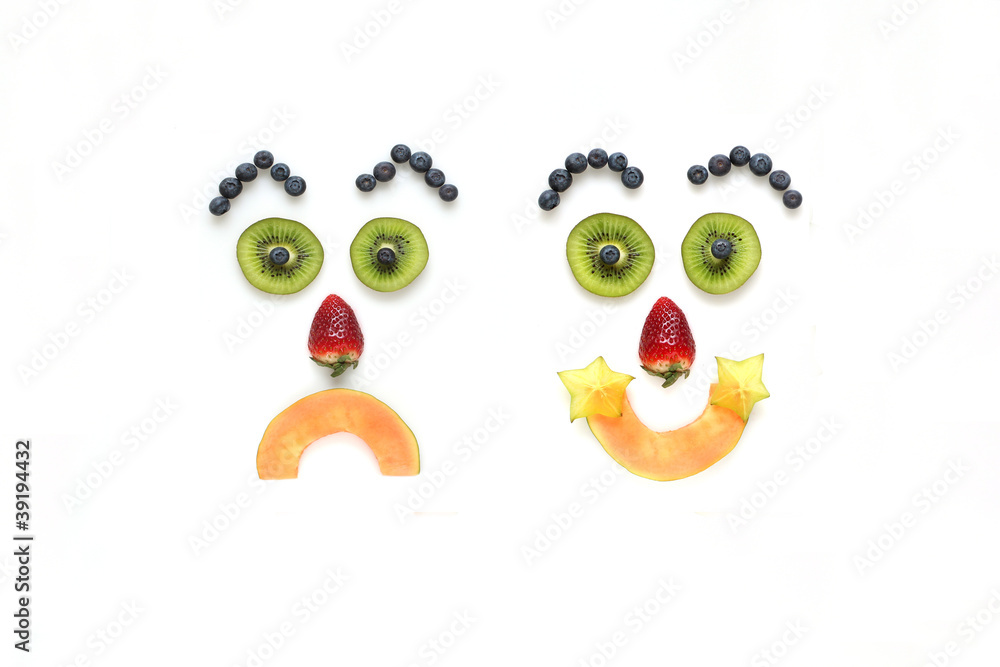 Faces fruits Faces fruits