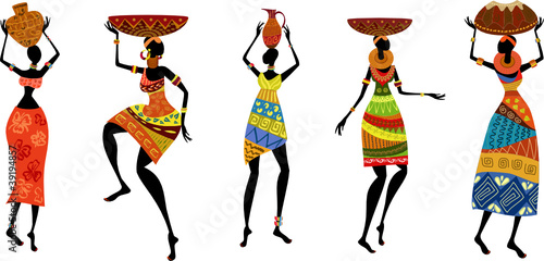African women in traditional dress