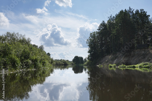 Tranquil river and forest