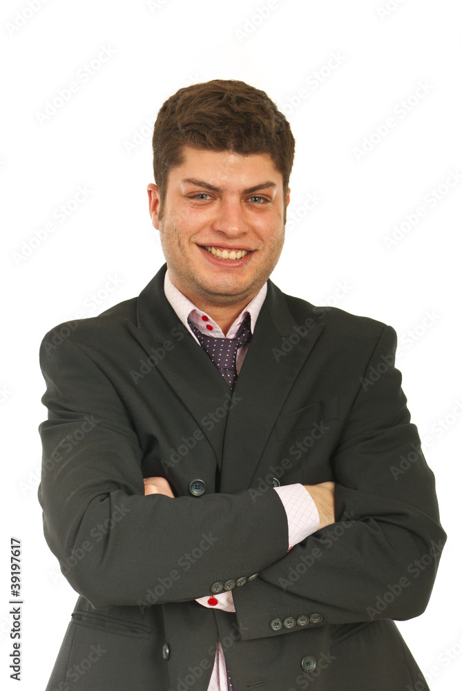 Laughing business man