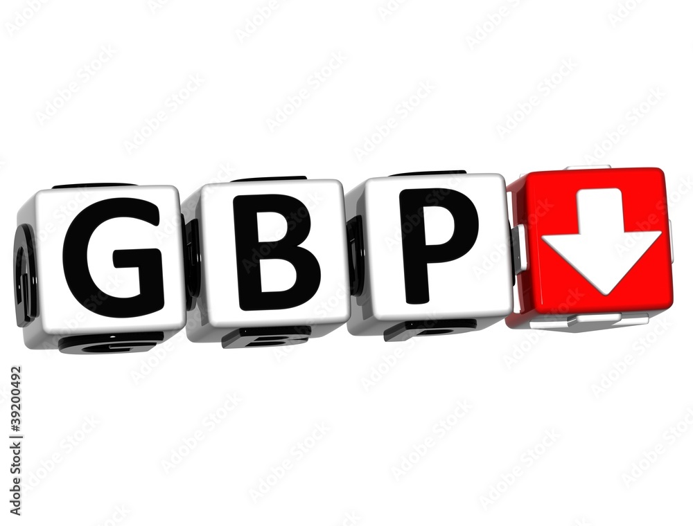 Currency GBP rate concept symbol button on white background Currency GBP rate concept symbol button on white background