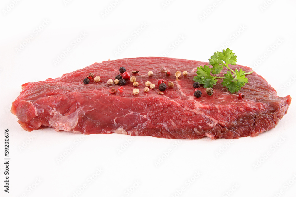 raw piece of beef