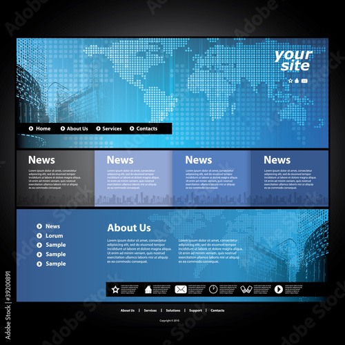 Website template