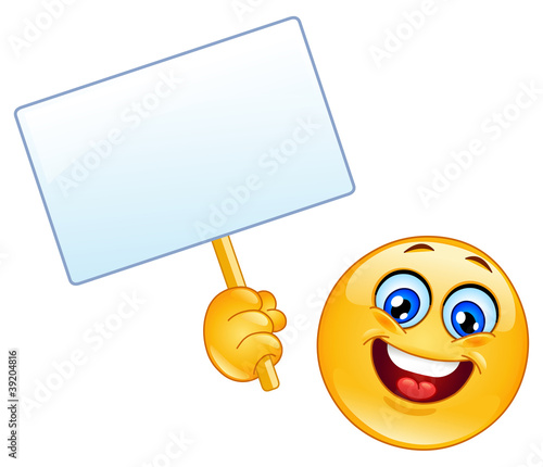 Emoticon with sign