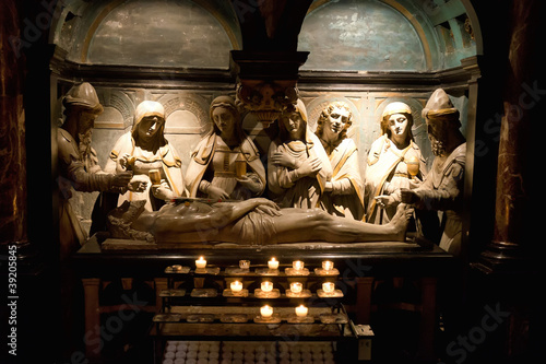 Statueis in Interior of St. Michael Cathedral photo