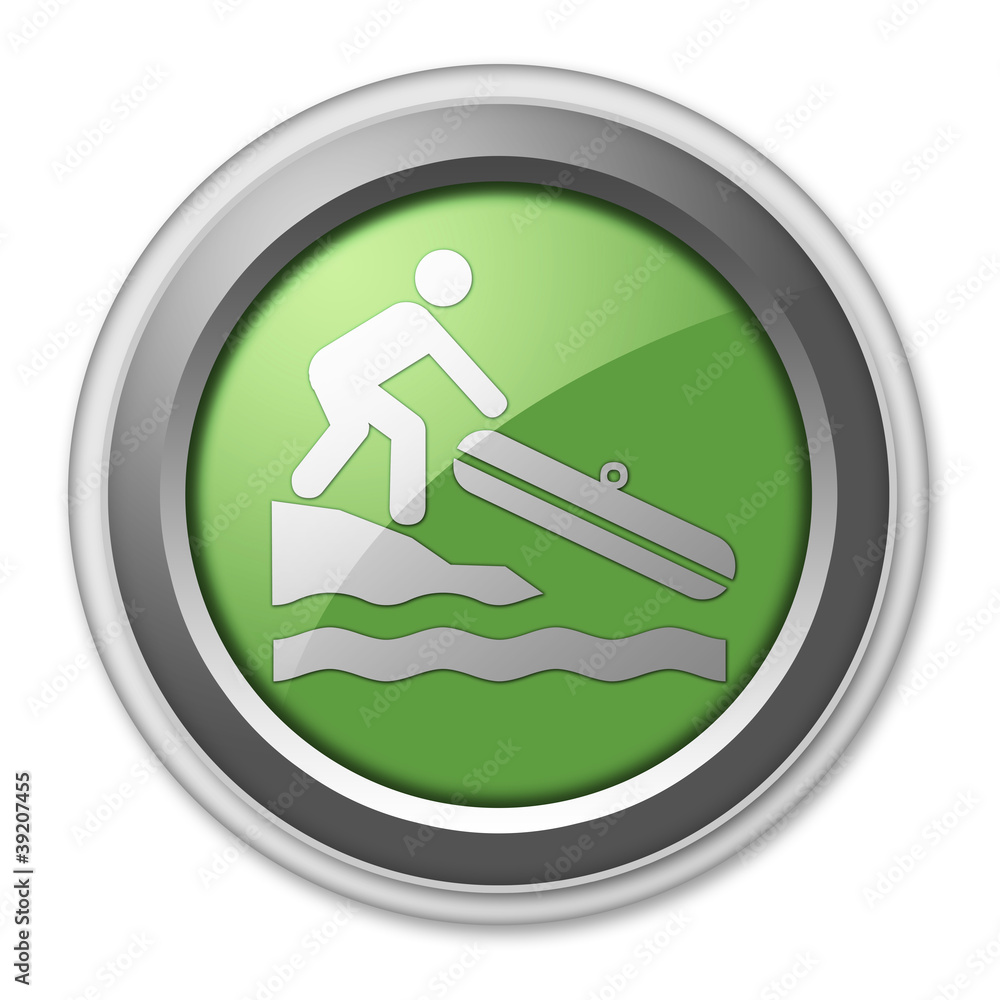 Green 3D Style Button 