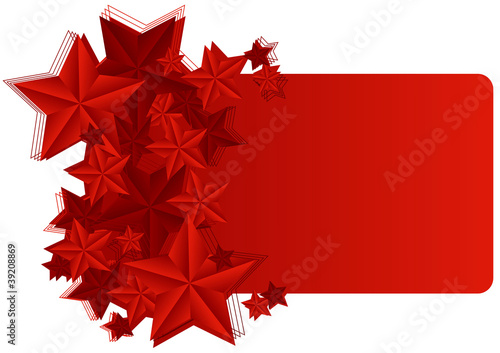 Greeting card with the stars
