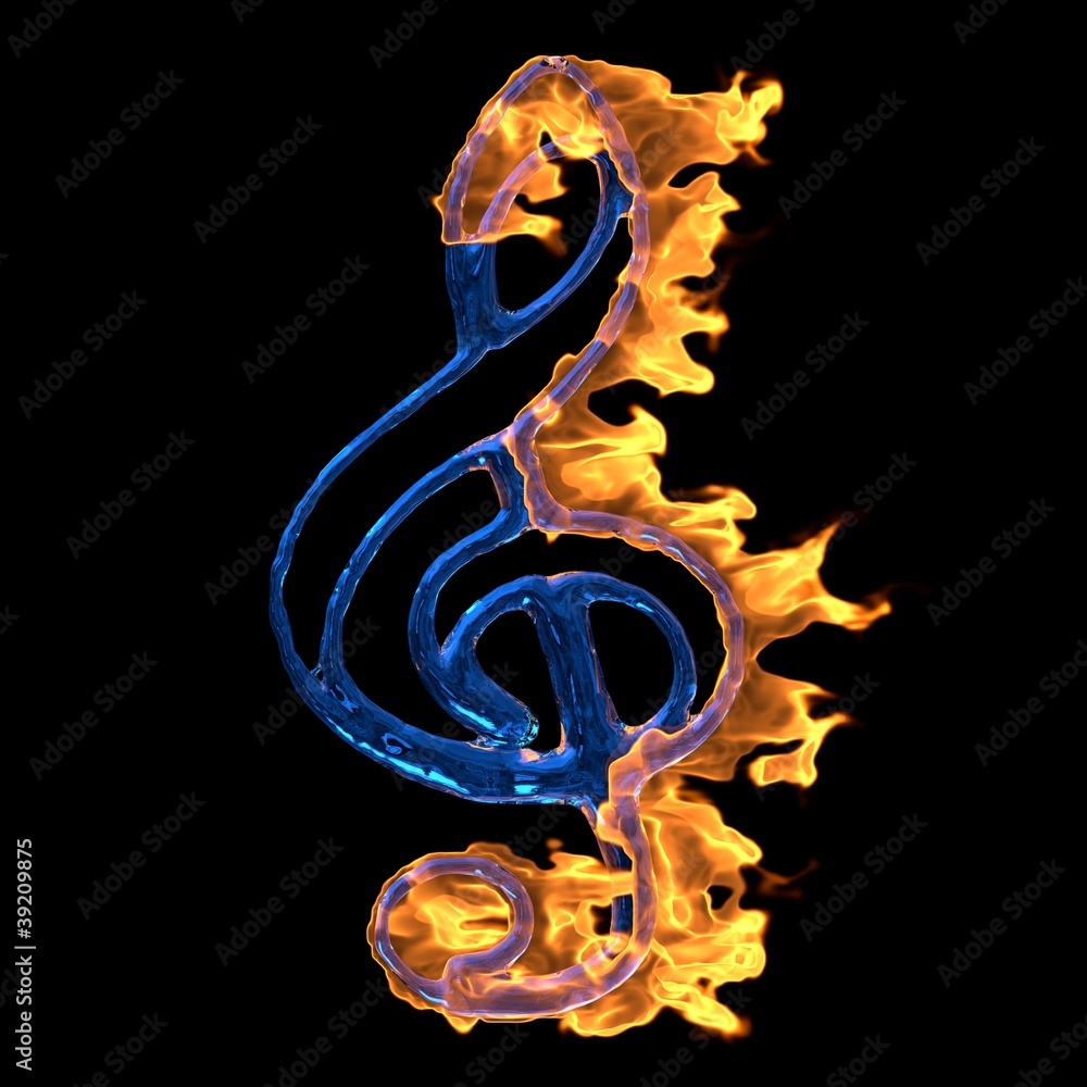 Notenschlüssel Stock-Illustration | Adobe Stock