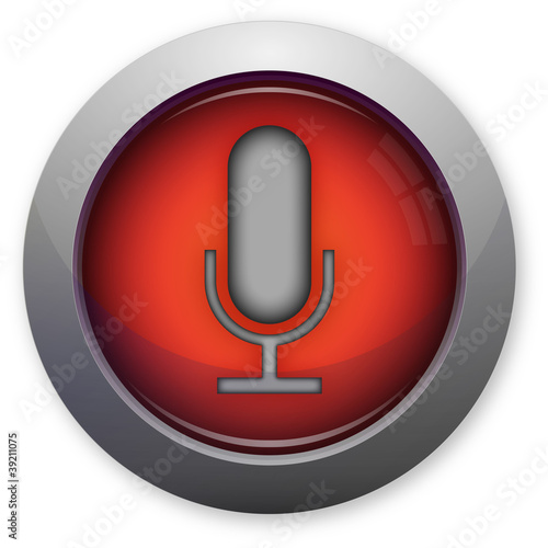 Microphone symbol for pc on reb button