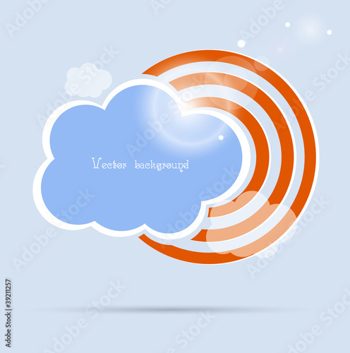 cloud vector background