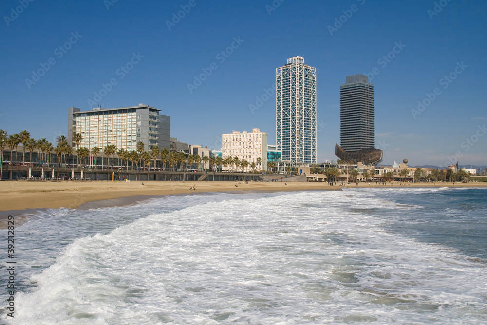 Obraz premium Barceloneta beach